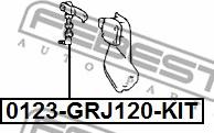 Febest 0123-GRJ120-KIT - Paigutus,stabilisaator abeteks.ee