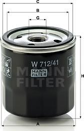 Mann-Filter W 712/41 - Õlifilter abeteks.ee