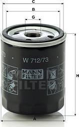 Mann-Filter W 712/73 - Õlifilter abeteks.ee