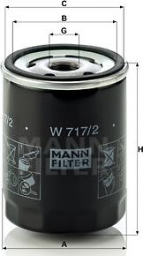 Mann-Filter W 717/2 - Õlifilter abeteks.ee