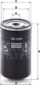 Mann-Filter WD 724/6 - Hüdraulikafilter,automaatkäigukast abeteks.ee