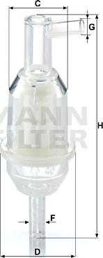 Mann-Filter WK 31/5 - Kütusefilter abeteks.ee