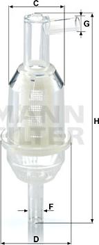 Mann-Filter WK 31/11 (10) - Kütusefilter abeteks.ee