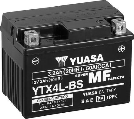 Yuasa YTX4L-BS - Käivitusaku abeteks.ee
