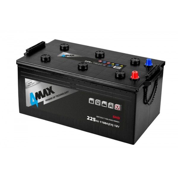 4MAX BAT225 12V 225Ah/1150A SHD 513x276x241 B00 