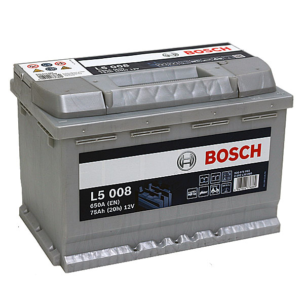 BOSCH L5 008 75 Ah 650 A 0 (- +) 278x175x190