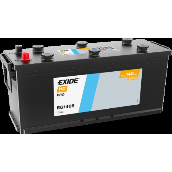 EXIDE EG1406  HD Professional 140Ah 800A (+ -) 510x175x225