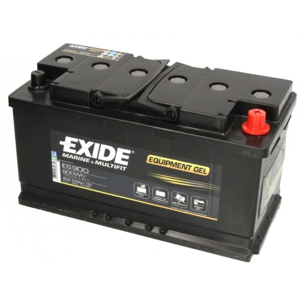 EXIDE ES900 12V 80Ah/540A GEL  350x175x190 -+