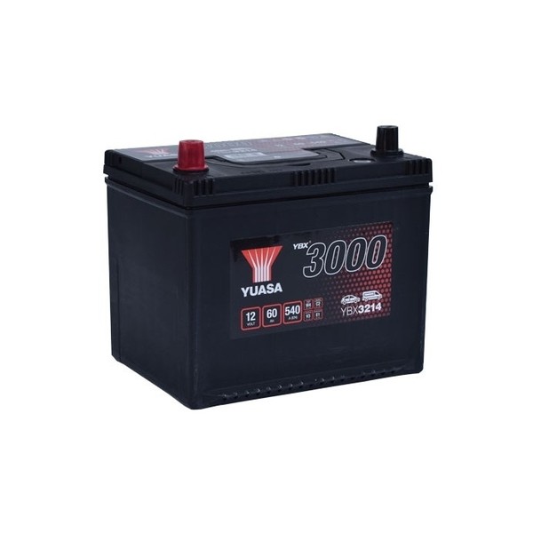 Yuasa YBX3214 12V 60Ah 540A Yuasa SMF Battery