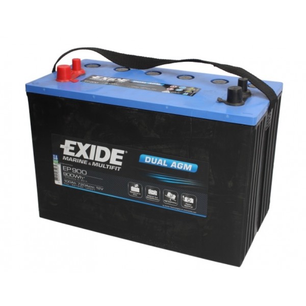 EXIDE EP900 DUAL AGM  12V 100Ah/720A 330x173x240 +-