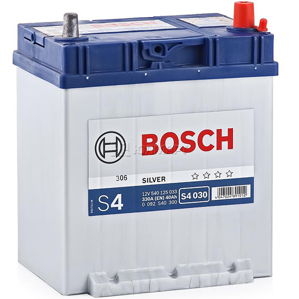 BOSCH S4 030 40 Ah 339 A 0 (- +) 187x127x227