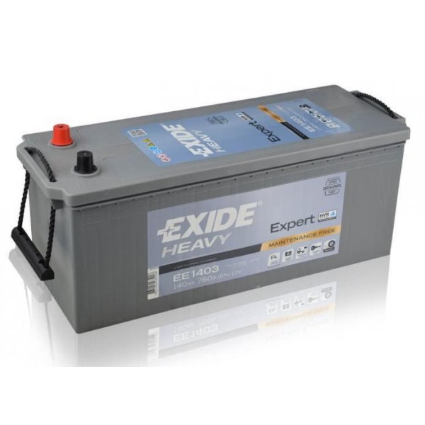 EXIDE EE1403  SHD Expert 140Ah 760A (+ -) 513x189x223