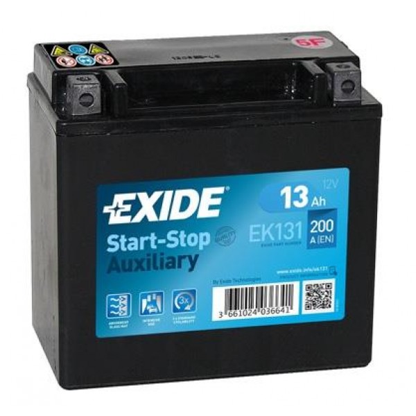 EXIDE EK131 AGM 13Ah 200A (+ -) 150x90x145