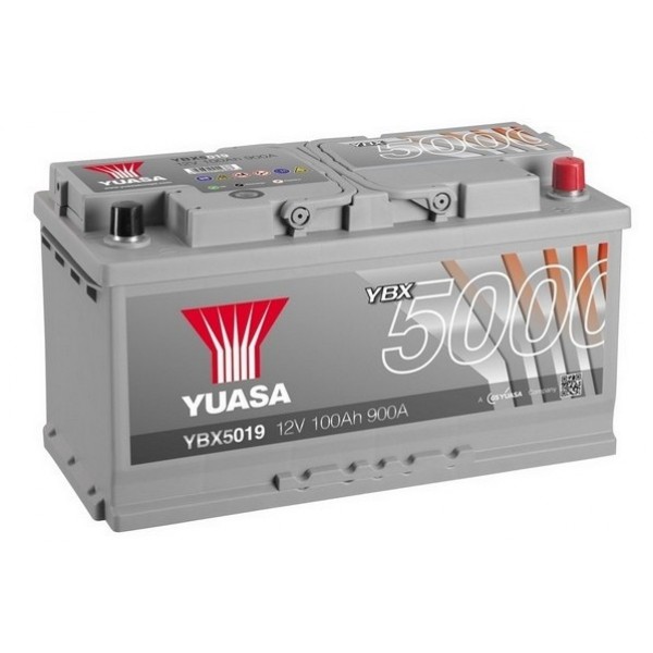 YUASA YBX5019 100Ah 900A Silver High Performance  0(- +) 353x175x190