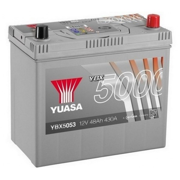 YUASA YBX5053 48Ah 430A Silver High Performance  0(- +) 238x129x223